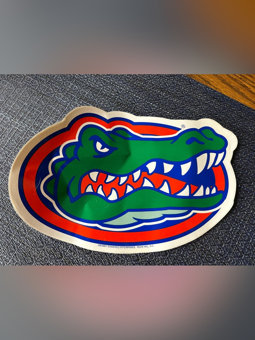 Florida Gators Large Logo Sticker - Green & Orange